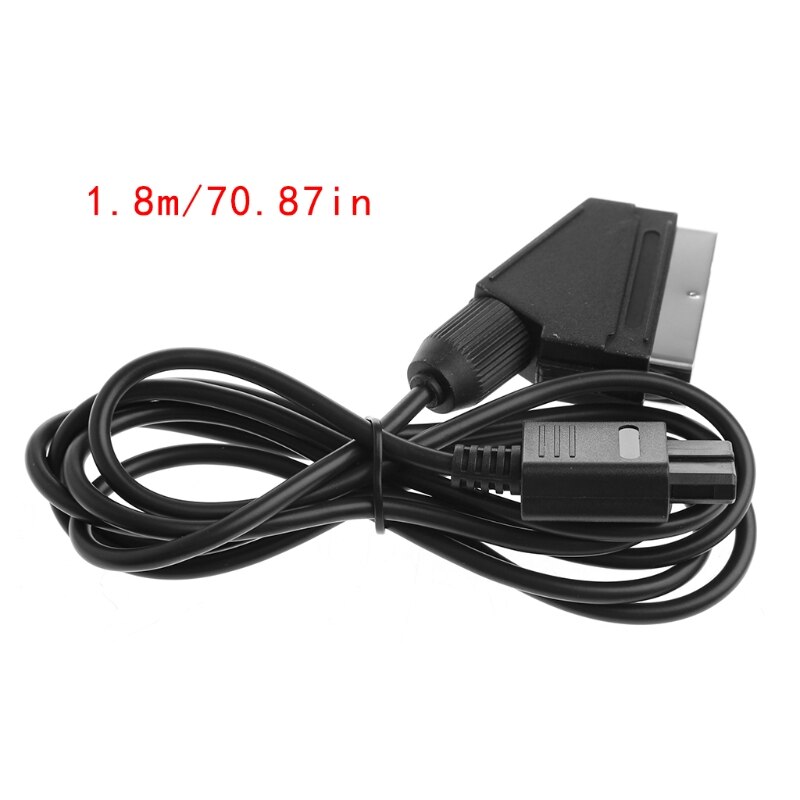 1.8M/6FT Scart Kabel Av Tv Video Voor Nintendo Snes N64 Ngc Console