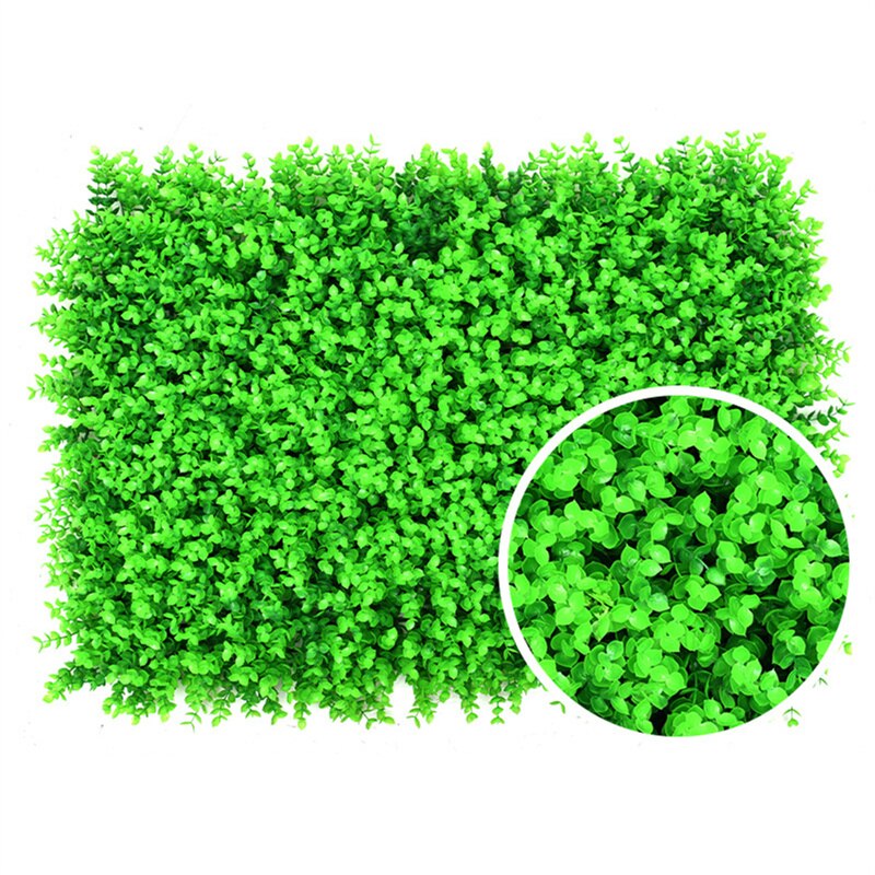Artificial Lawn Simulation Plant Wall Artificial Leaf Hedge Panels Background Plastic Lawn for Home Garden Patio: 4