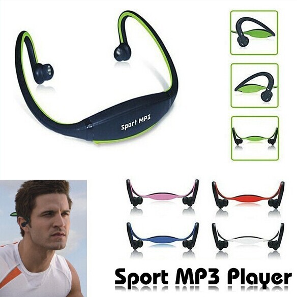 Sport MP3 WMA Muziekspeler Draadloze Headset Hoofdtelefoon Oortelefoon Ondersteuning TF/Micro Sd-kaartsleuf