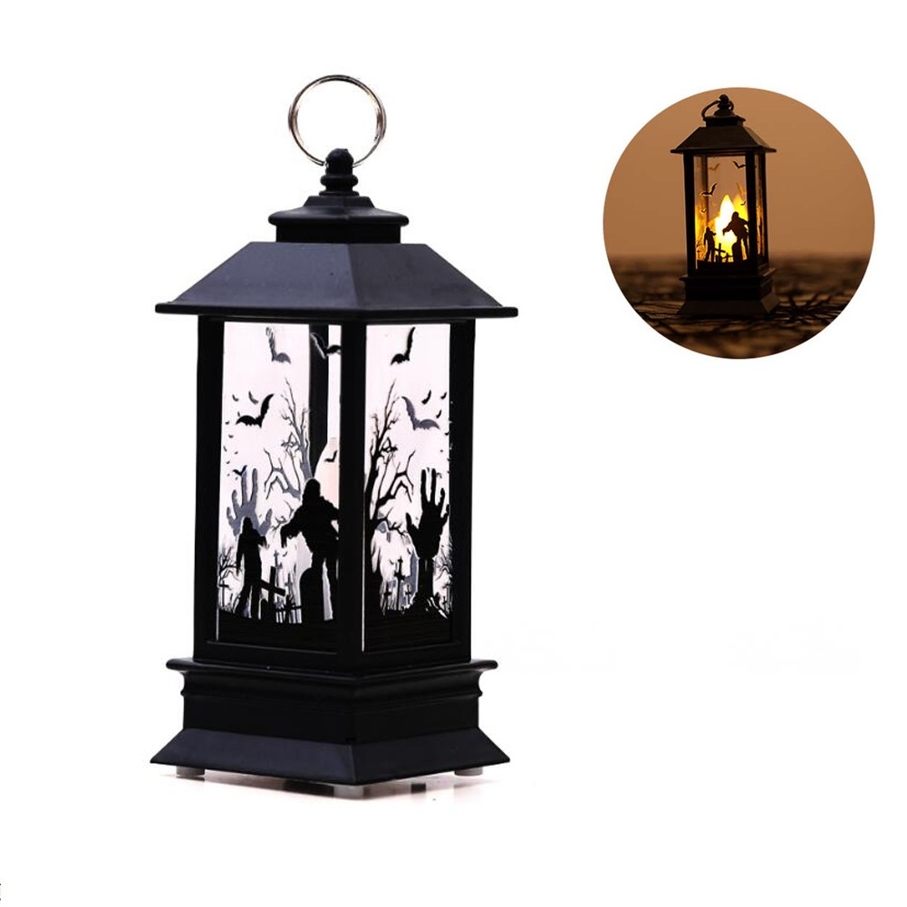 Bougies chauffe-plat LED, cage à bougies de noël avec support, chandelier imprimé Elk père noël pour décoration de noël: 09