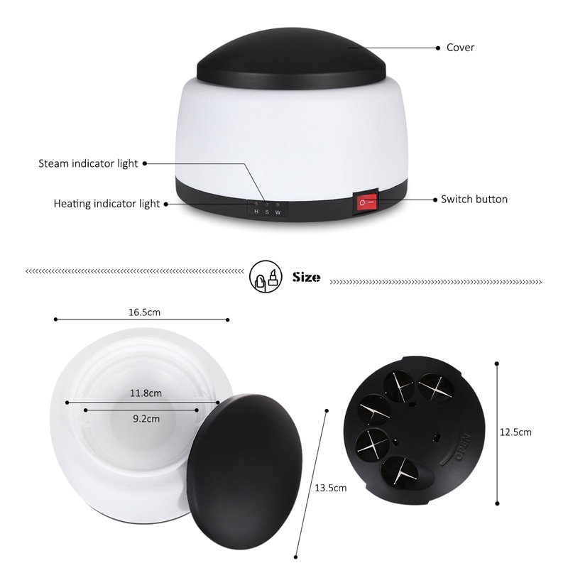 Elektrische Stoom Off Uv Gel Polish Verwijderen Machine Nail Stoomboot Nail Gel Polish Remover Voor Thuis Nail Salon