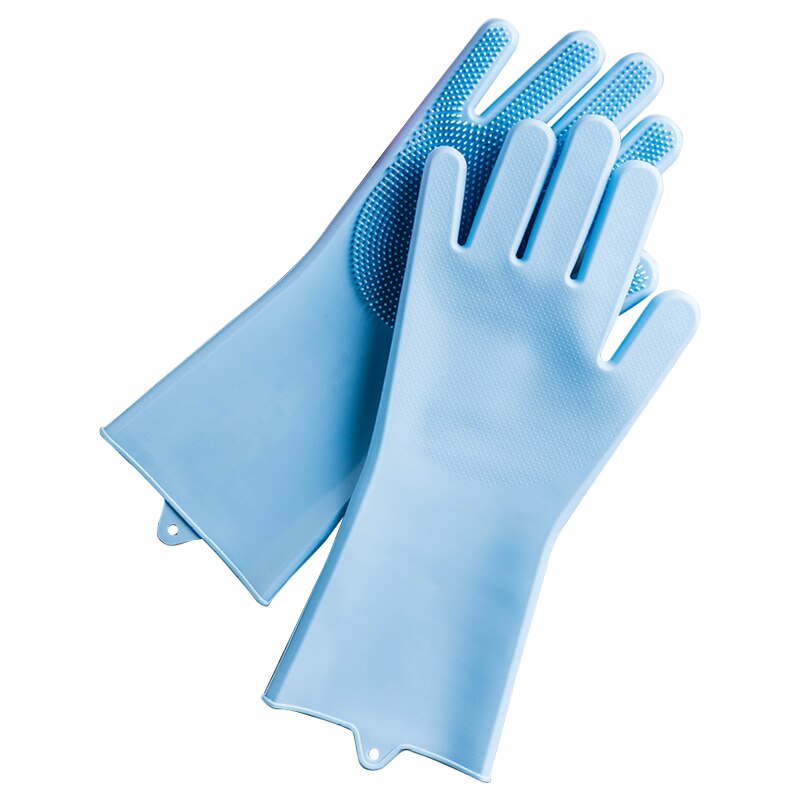 Luvas de limpeza para lavar louça, luvas mágicas de silicone para lavar louças para casa cozinha ferramenta de limpeza, 1 par