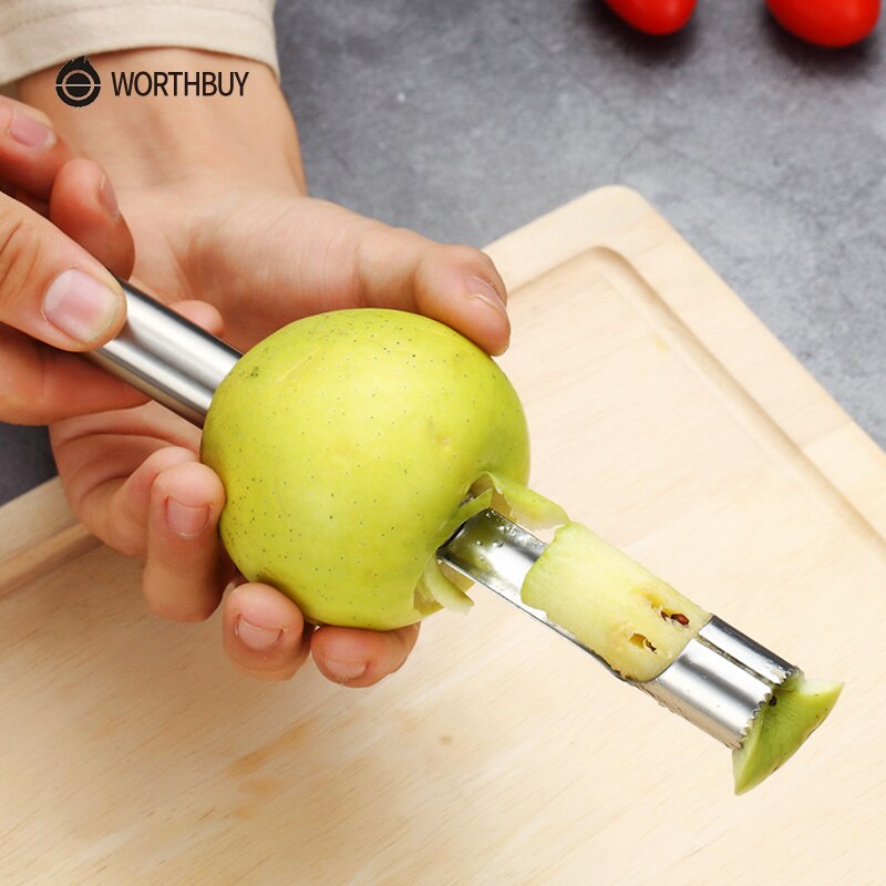 Værd at købe æblekern rustfrit stål frugtkerner til frøfrøkerne manuel fjerner køkken grøntsagsværktøjer
