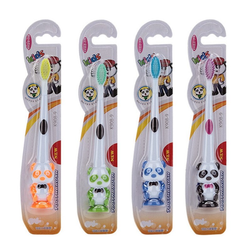 Baby Cartoon Toothbrush Soft Panda Shape Kids Dental Oral Care Brush Tool Tooth Brushes Bristle Toothbrush Dental Care Baby ·