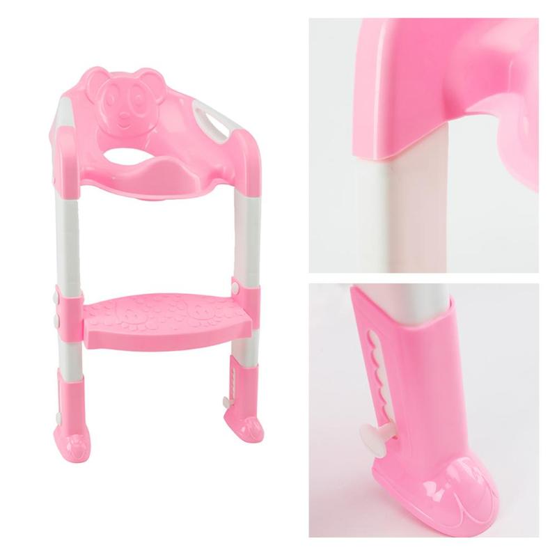 Opvouwbare Baby Zindelijkheidstraining Seat Baby Kinderen Potje Wc Zuigeling Kinderen Toiletzitting Met Verstelbare Ladder