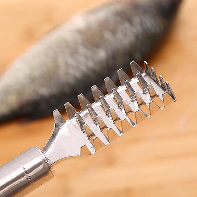 Stainless Steel Fish Scales Quickly Clean Seafood Fish Scale Scraper Kitchen Fish Scale Removal Tool