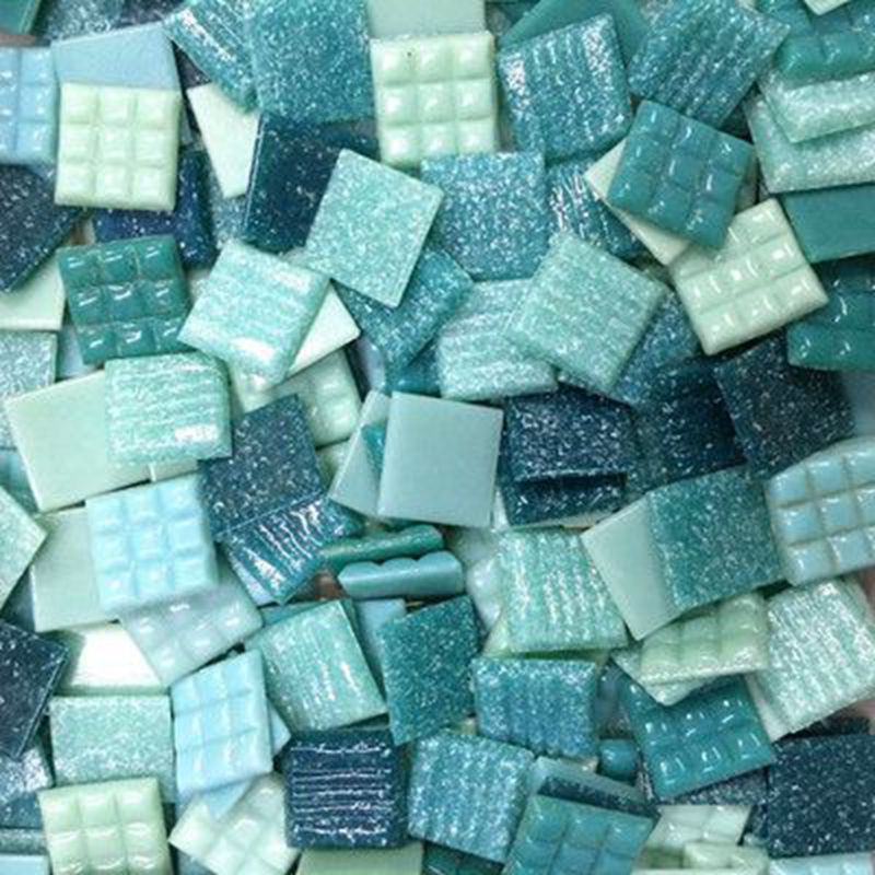 30Pcs 60Pcs Mosaic Inlay Tiles DIY Wall Handmade Glass Mica Piece Regular Collage Material Craft 2cm ZXY9831: 60Pcs Color 6