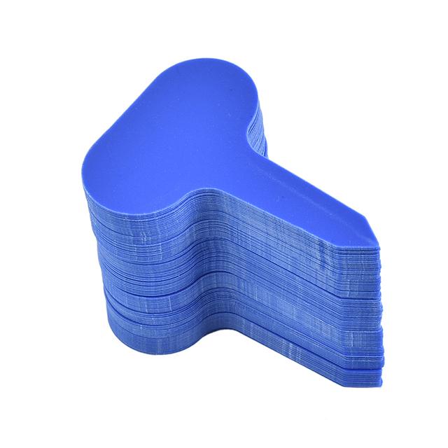 Étiquettes de jardin Classification des plantes, 100 pièces, signe de tri, étiquette, billet, plaque d'écriture en plastique, carte à brancher colorée: Navy blue