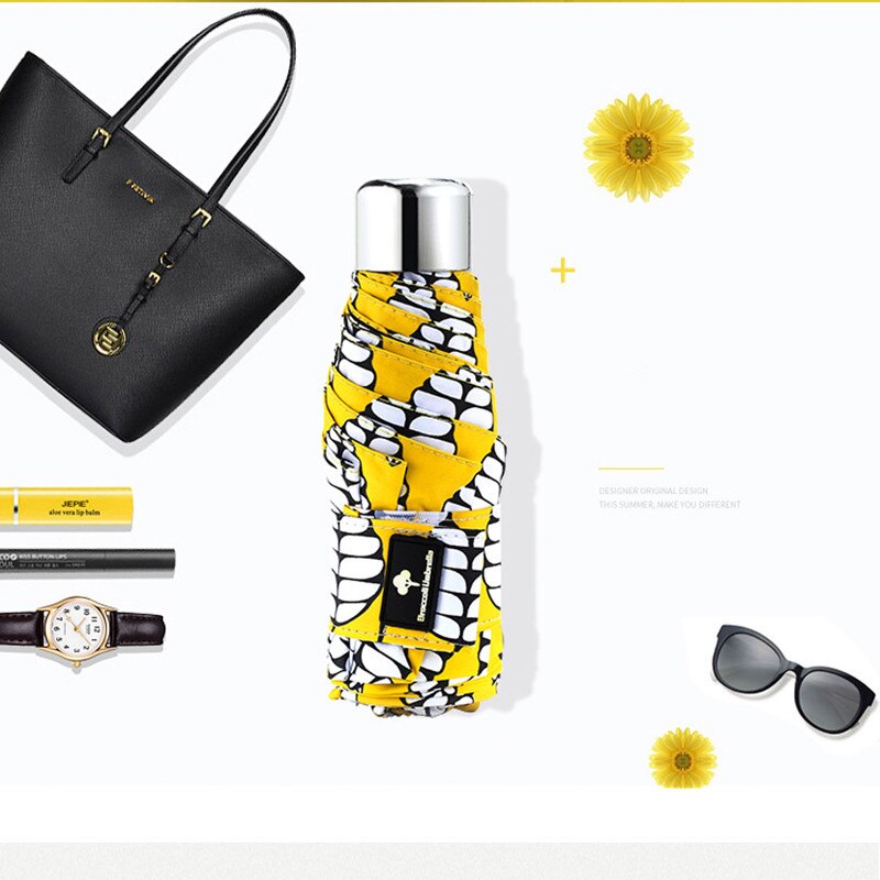 Parasol Vrouwen Reizen Mode Kleine Regen Pocket Waterdichte Mini Draagbare Meisjes Anti-Uv Opvouwbare Paraplu Paraplu Mini Umbre
