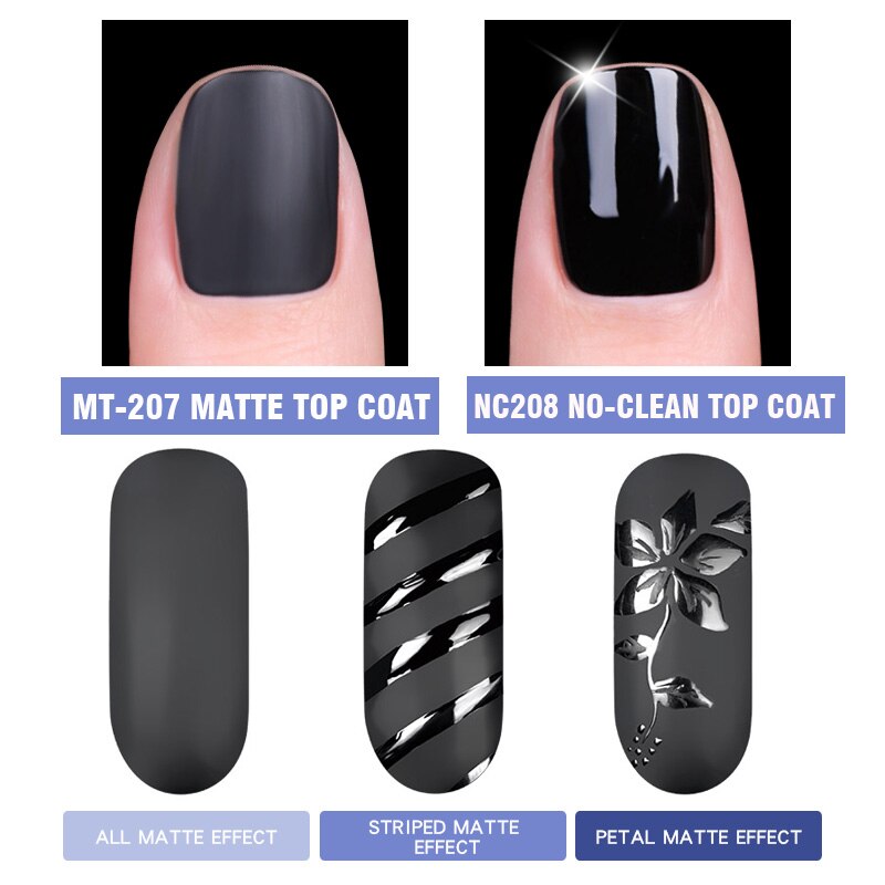 LIDAN MT207 Nail Verwijderbare Matte Top Jas Matte Top Coat Nagellak Uv Gel Top Coat Geen Veeg Nagel Ontwerpen