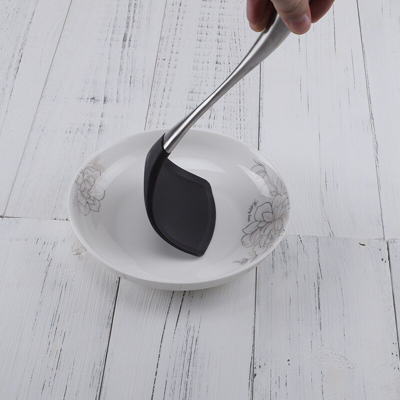 kitchen accessories Stainless Steel Silicone Spatula Non-Stick Pan Hollow Handle Soup Spoon Spatula Kitchenware Set kitchen set