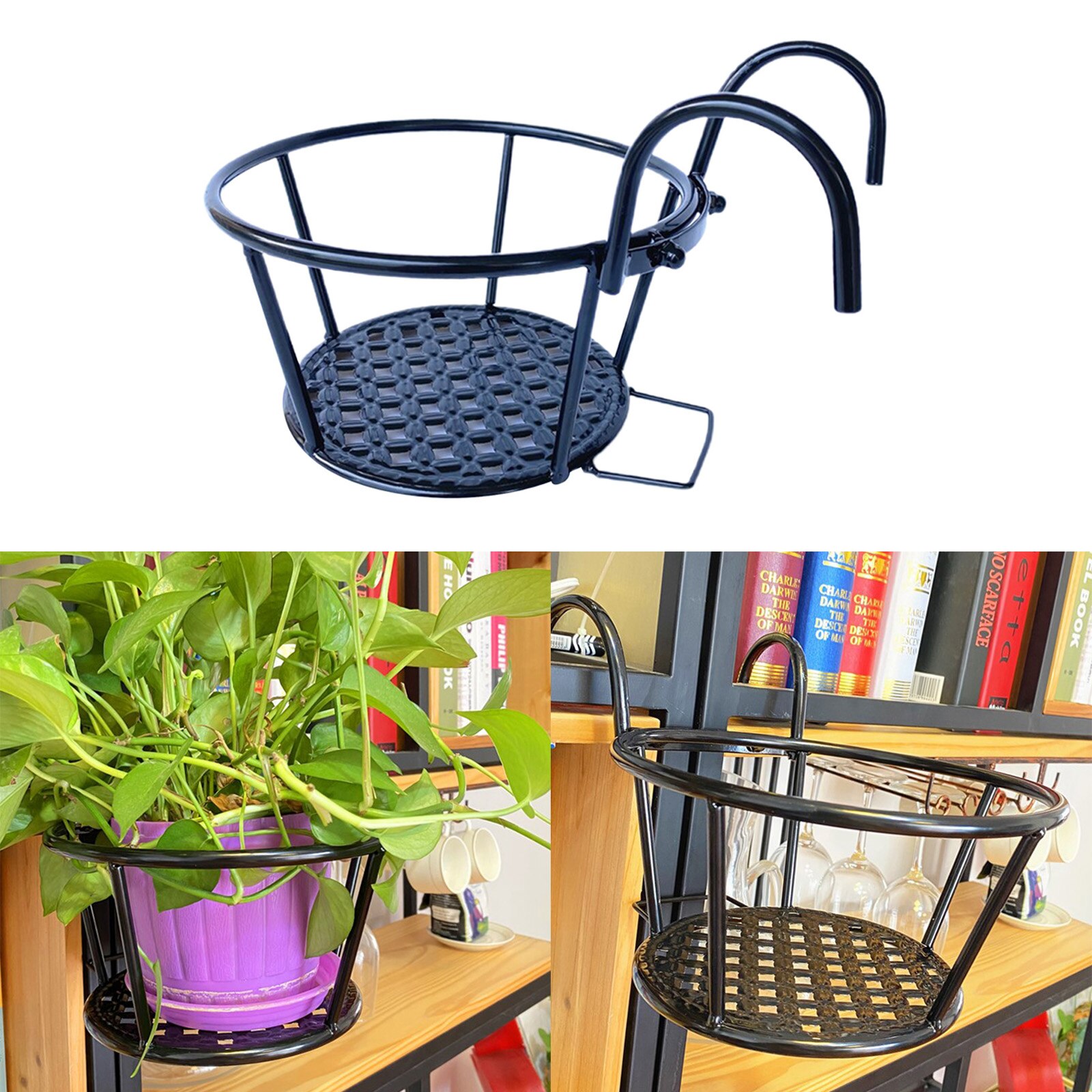 Ing railing plantenbak bloempot houder plantenhouder voor binnen en buiten gebruik