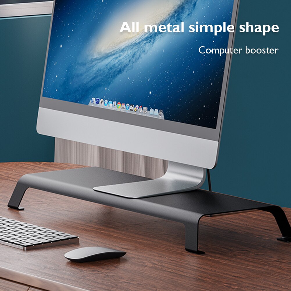 Multi-Function Base Holder Desktop Monitor Stand Metal Computer Screen Riser Base Aluminum Alloy Desktop Holder Laptop Base