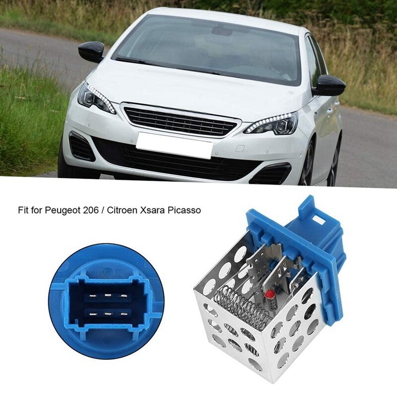 Motor Fan Resistor, Metal Motor Fan Resistor for Peugeot 206 Citroen Xsara Picasso 6450EP 6450.EP Car Accessories