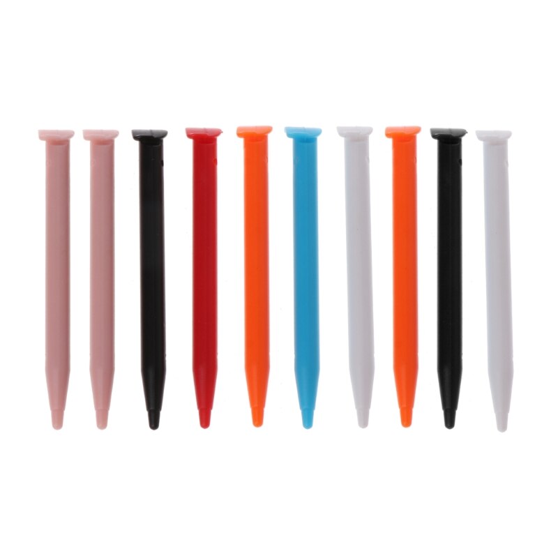 10 Uds Stylus de plástico pluma juego consola pantalla táctil para Nintendo 2DS XL / LL