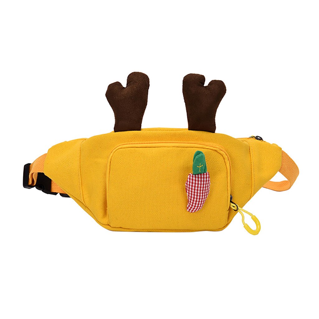 Kawaii brust Taschen frauen Sport Taille SchöNe Leinwand Tasche Schulter Brust Taschen Taille Packungen Tasche Karikatur Gürtel Packungen *: 2