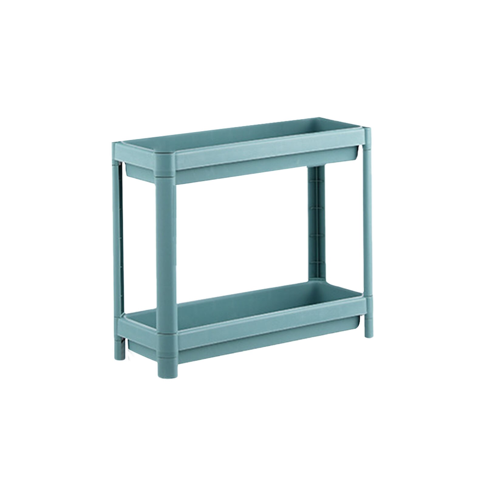 2/3/4-Tier Folding Slide-out Storage Rack Kitchen Shelf Spice Organizer Bathroom Organizer Shelf Book Shoes Shelve With Wheels