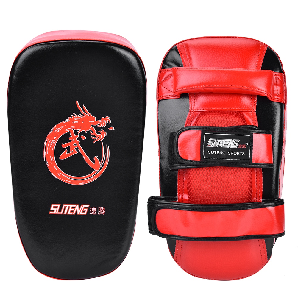 Colpitori Boxe Colpitori Kick Boxing Taekwondo Boxe Calci Strike Pad Mano Piedi Piede Bersaglio Punzonatura Scudo Da Allenamento Pelle PU Rosso Blu ( Rosso Colpitori Sabbia Per Sacco Da Boxe - 11