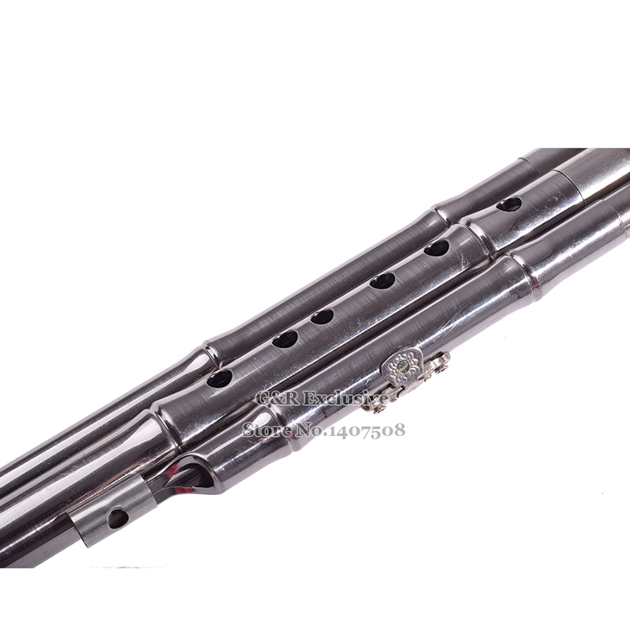 Chinese Flute Hululsi ABS Resin Gourd Flauta Cucurbit Wind Musical Instruments Traditional Calabash Flutes C/ Bb Key with Case