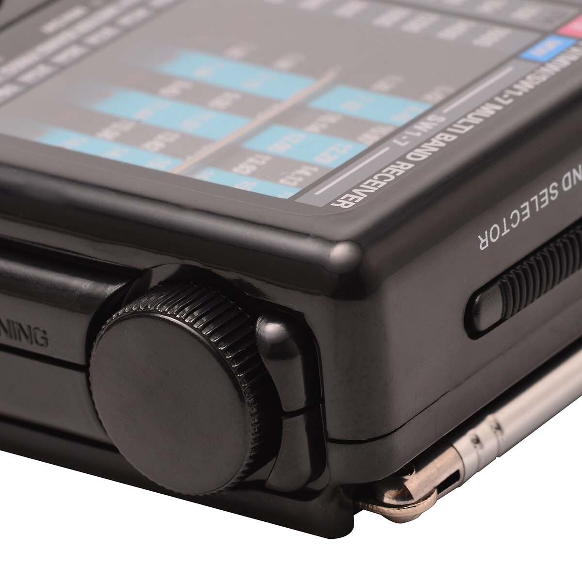 Draagbare Volledige Wereld Band FM Stereo/MW/SW Radio Ontvanger Wekker