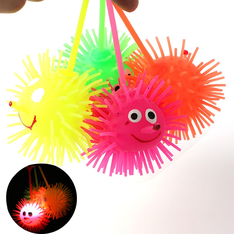 Gemengde zachte knijp- en stuiterballen voor kinderen, buitenspeelgoed, lichtgevende stuiterbalspellen, elastisch, springend, antistress, gloeiend
