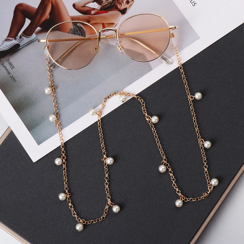 1Pcs Eyeglasses Chains Women Metal Sunglasses Reading Glasses Cords Vintage Glasses Holder Strap Lanyards Eyewear