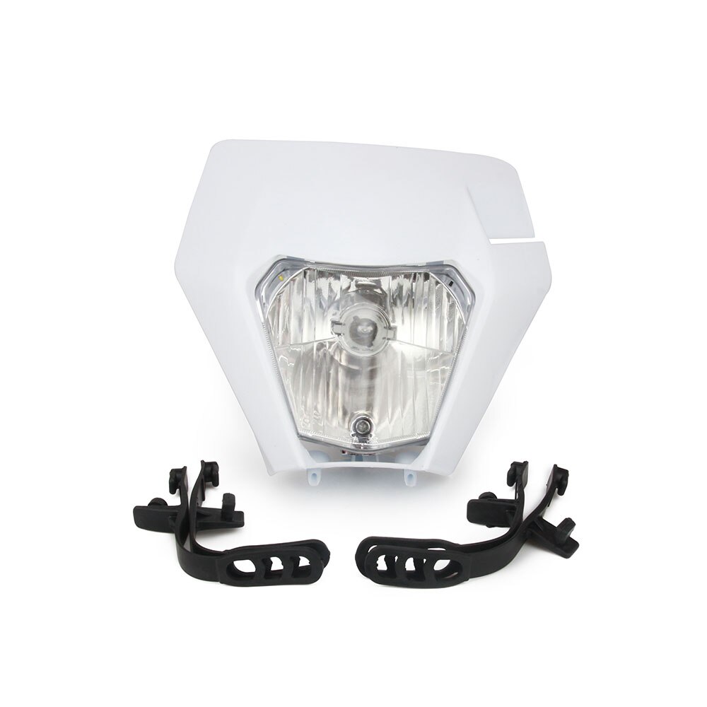 De la motocicleta Universal faros faro delantero para KTM EXC EXCF SX SXF XC XCF XCW XCFW 125, 150, 200, 250, 350, 450, 530: Blanco