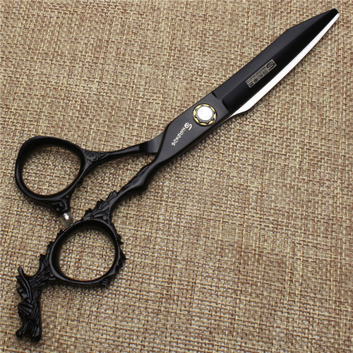 Echte kappersschaar, 6 inch kappersschaar, speciale schaar voor haarstylisten, schaar met platte tanden.: Duidelijk