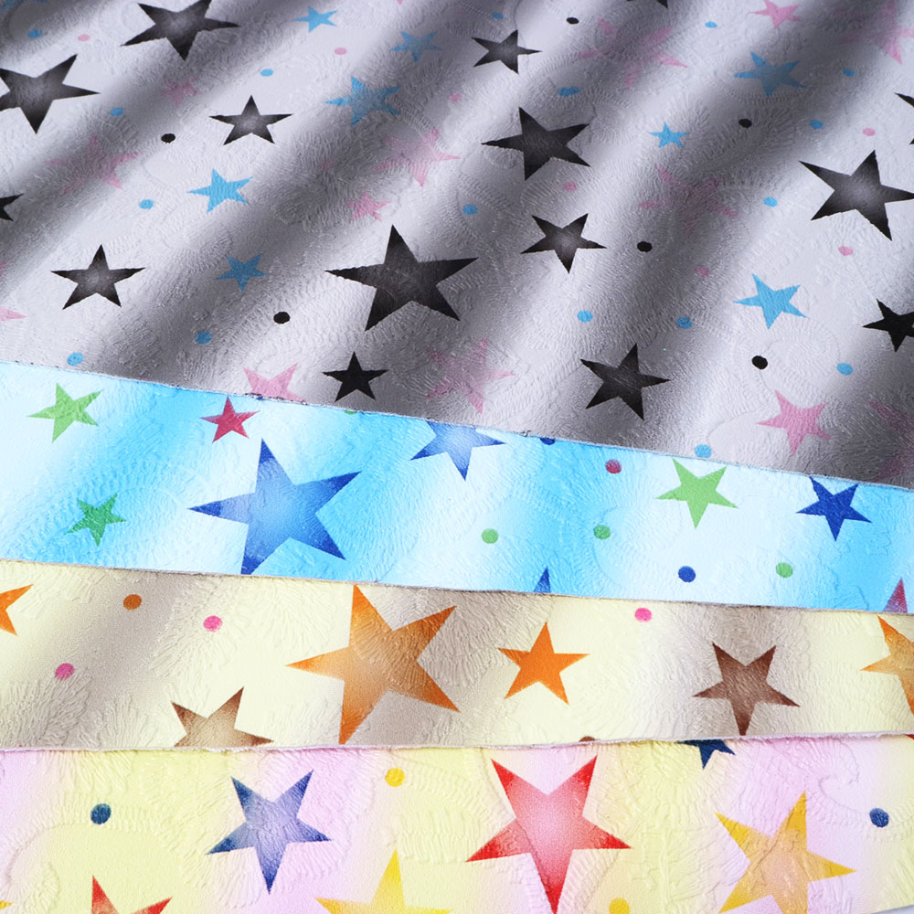 20*34cm Starfish Rainbow Patterns Printed Synthetic Leather,DIY Handmade Materials For DIY Earrings Crafts,1Yc4739