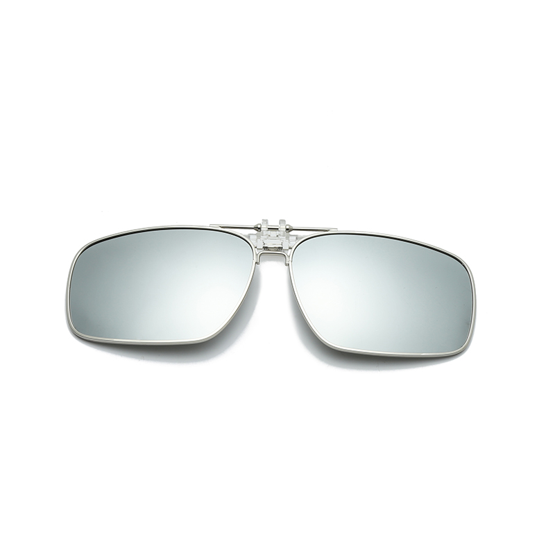 Men Polarized Clip On Sunglasses Photochromic Designers Glasses Anti Glare Sports Clip On Sunglasses For Myopia UV400 Eyeglasses: WHITE