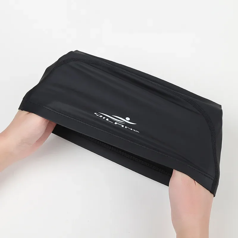 Swimming Caps PU Waterproof Unisex Women Men Swim Hat Stretch Elastic Swimming Pool Accessories Swimming Cap Ear Protection