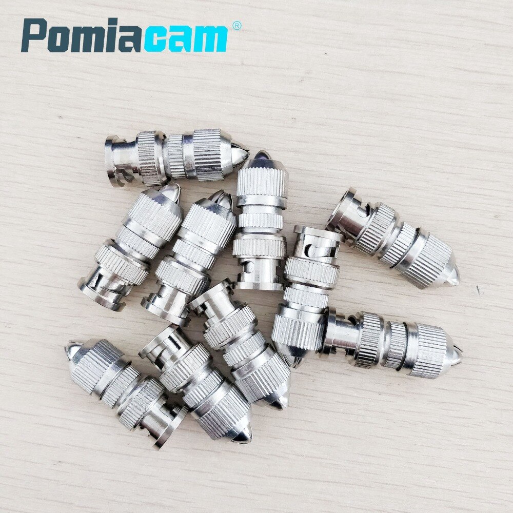 10 pcs/20 pcs optioneel Bnc schroef twist connector adapter plug socket voor coax soldeervrije hoofd surveillance camera video connector