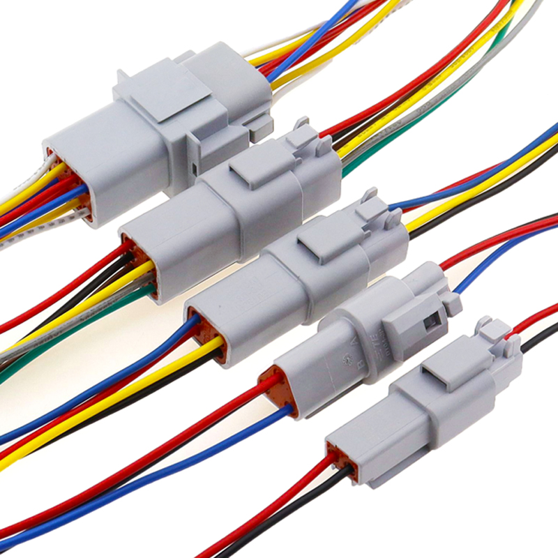 1 Pcs Deutsch DT connector with15cm Wiring harness DT06-2S/DT04-2P 2P 3P 4P 6P 8P 12P waterproof electrical connector