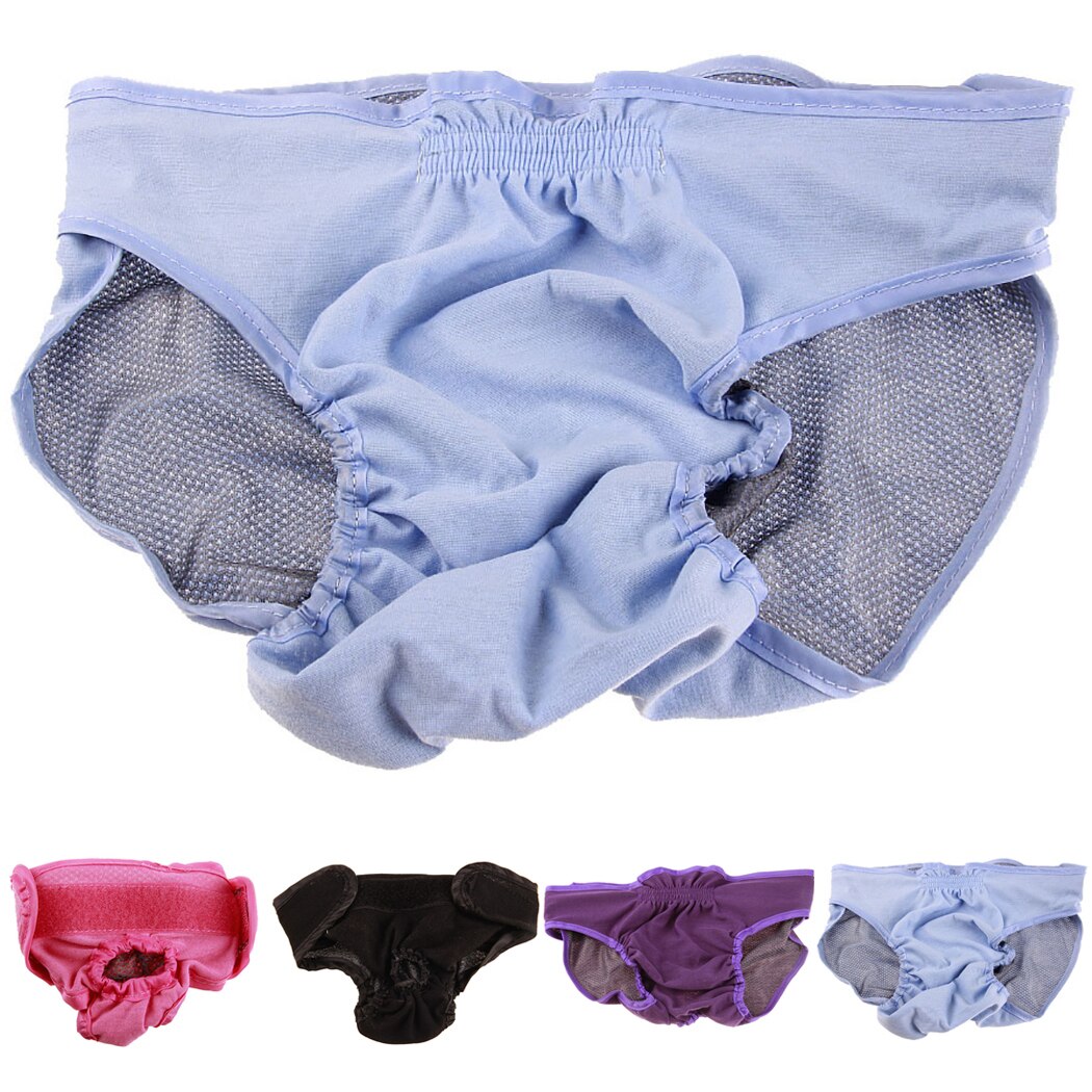Pure Cotton Dog Diaper Reusable Adjustable Pet Diaper Dog Sanitary Pantie For Female Dogs Pet Cleaning Supplies