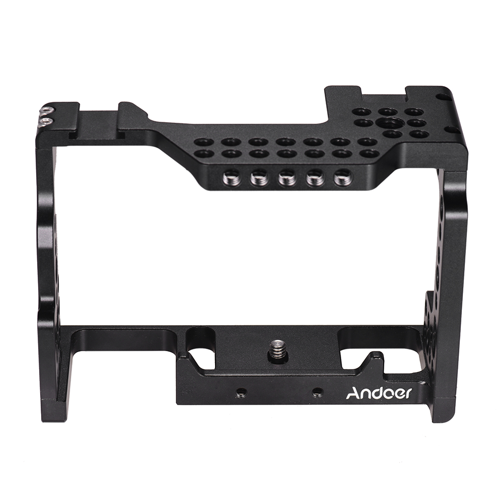Andoer Video Film Movie Maken Stabilizer Aluminium 1/4 &quot;Schroef Camera Kooi voor Sony A7II/A7III/A7SII /A7M3/A7RII/A7RIII
