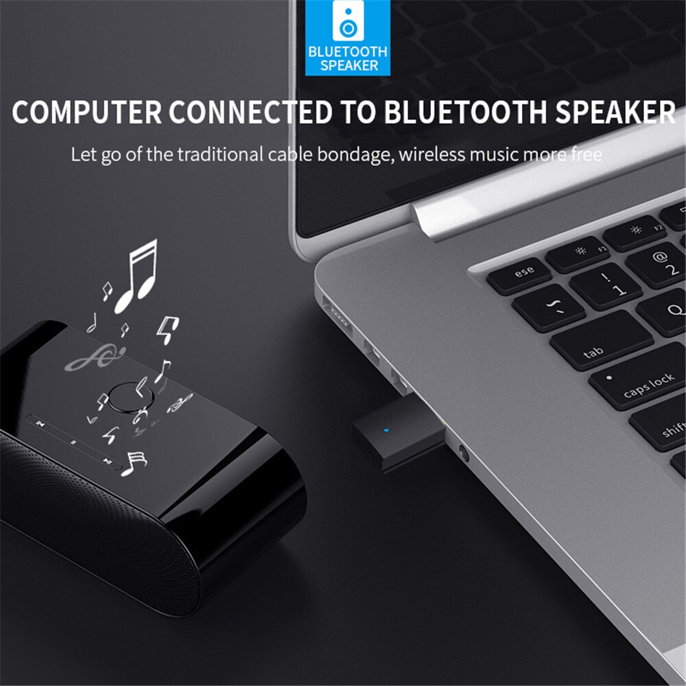 5.0 Bluetooth Transmitter Dongle USB Music Stereo Wireless Adapter For Desktop PC MP3 Player Music Receiver