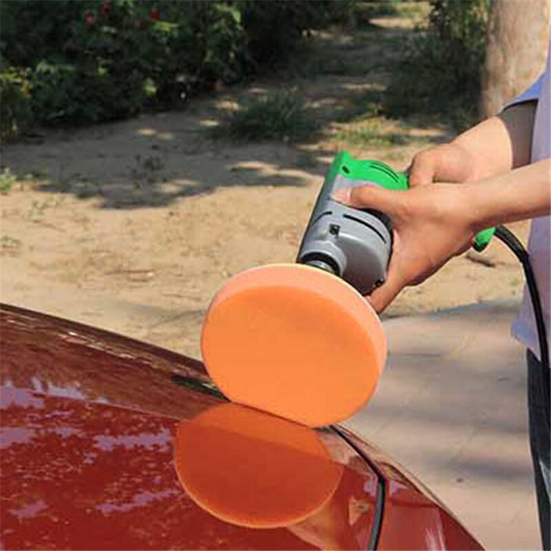 1Pc 6"(15cm) Car Polishing Pads Sponge Polishing Buffing Waxing Pad Wheel For Car Polisher Buffer Orange Pad Kit Car Washer