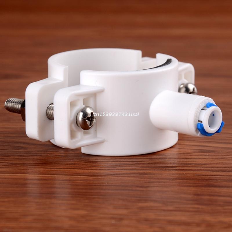 Pipe Fittings RO Water 40mm Drain Waste Water Pipe Clamp Saddle Clips 1/4&quot; Hose