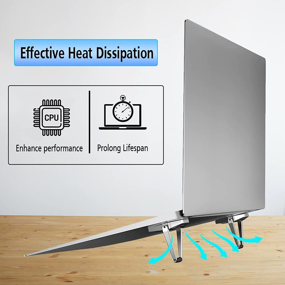 Metalowy stojak na laptopa robić Macbook zawodowiec powietrze Dell HP składany lekki stojak na notebooka podstawa na laptopa chłodzenie przenośny uchwyt