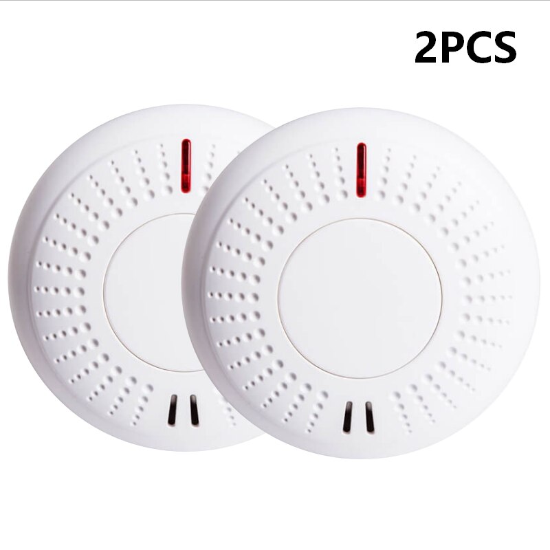 2pcs Smoke Detector 10 Years Standalone Sealed Lithium Battery Operated Optical With EN14604 Approval: Default Title