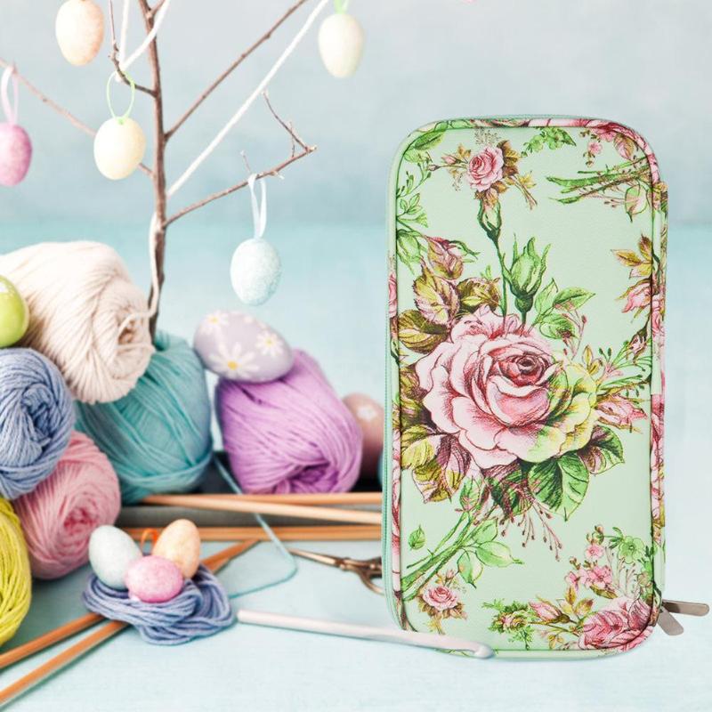 betroffen Nadel Lagerung Tasche betroffen Wolle Garn Tasche Häkeln NäHenne Nadel Eimer Weben Lagerung Wasserdichte Garn Häkeln Organizer