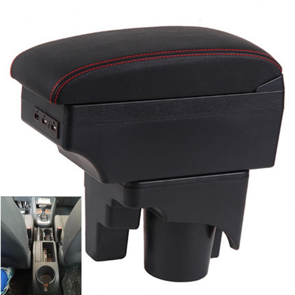 Boîte accoudoir de rangement du contenu du magasin central avec interface USB support de verre, pour VW Golf 6, golf 5 Mk6 MK5 jetta 5