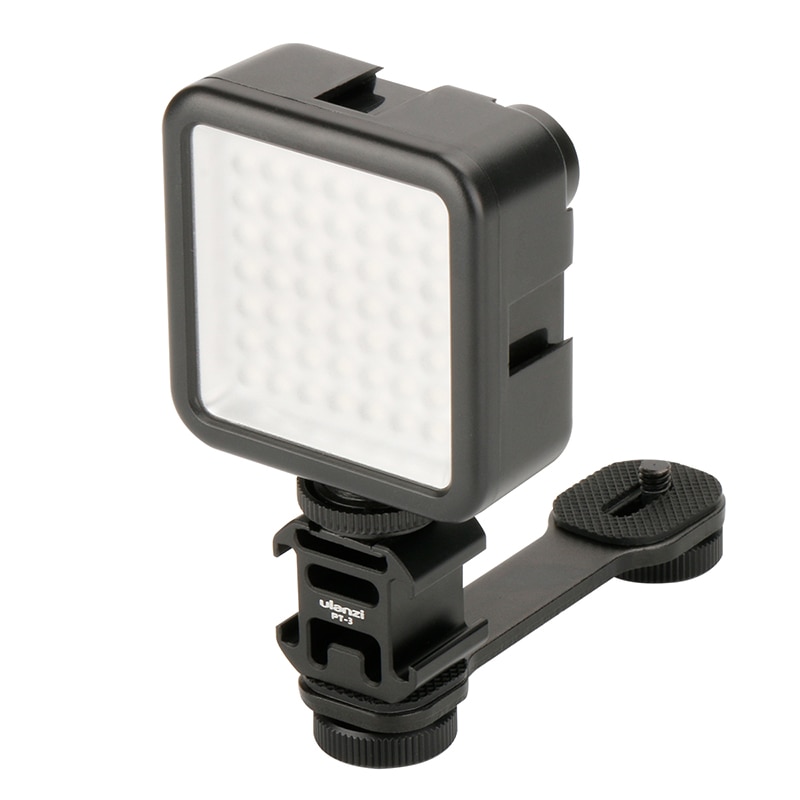 verdreifachen Kalten Schuh Montieren Mikrofon LED Video Licht einstellen für DJI OSMO Handy, Mobiltelefon 2 Zhiyun Glatte 4/Feiyu Vimble 2 Gimbal Stabilisator