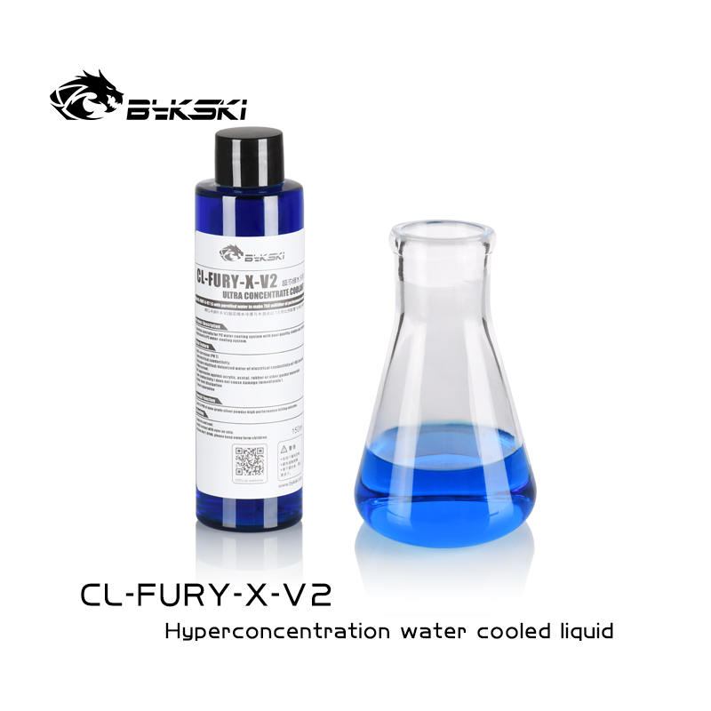 Bykski-líquido de refrigeración por agua para ordenador, líquido conductor térmico de conducción, superconcentrado, 150 ML, 1:5, CL-FURY-X-V2