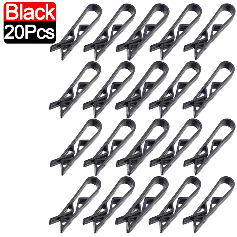 2-50pcs Waste Basket Can Fixation Clip Rubbish Bag Clips Practical Garbage Bag Anti-Slip Holder Clamp Snack Bag Sealing Tools: Silver