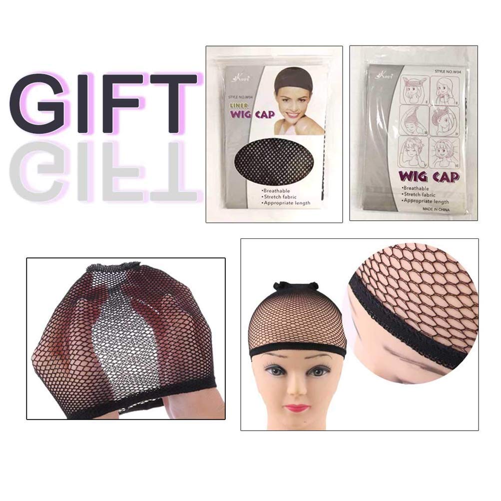 Ombre Straight Blue Wig Middle Part Short Bob Synthetic Hair 14&quot; Shoulder Length With Dark Roots Cosplay Costume Wigs For Women