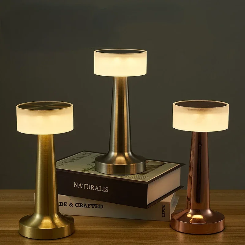 Bar led candeeiro de mesa bar/café/restaurante decoração desktop luz da noite recarregável sensor toque sem fio quarto lâmpada leitura