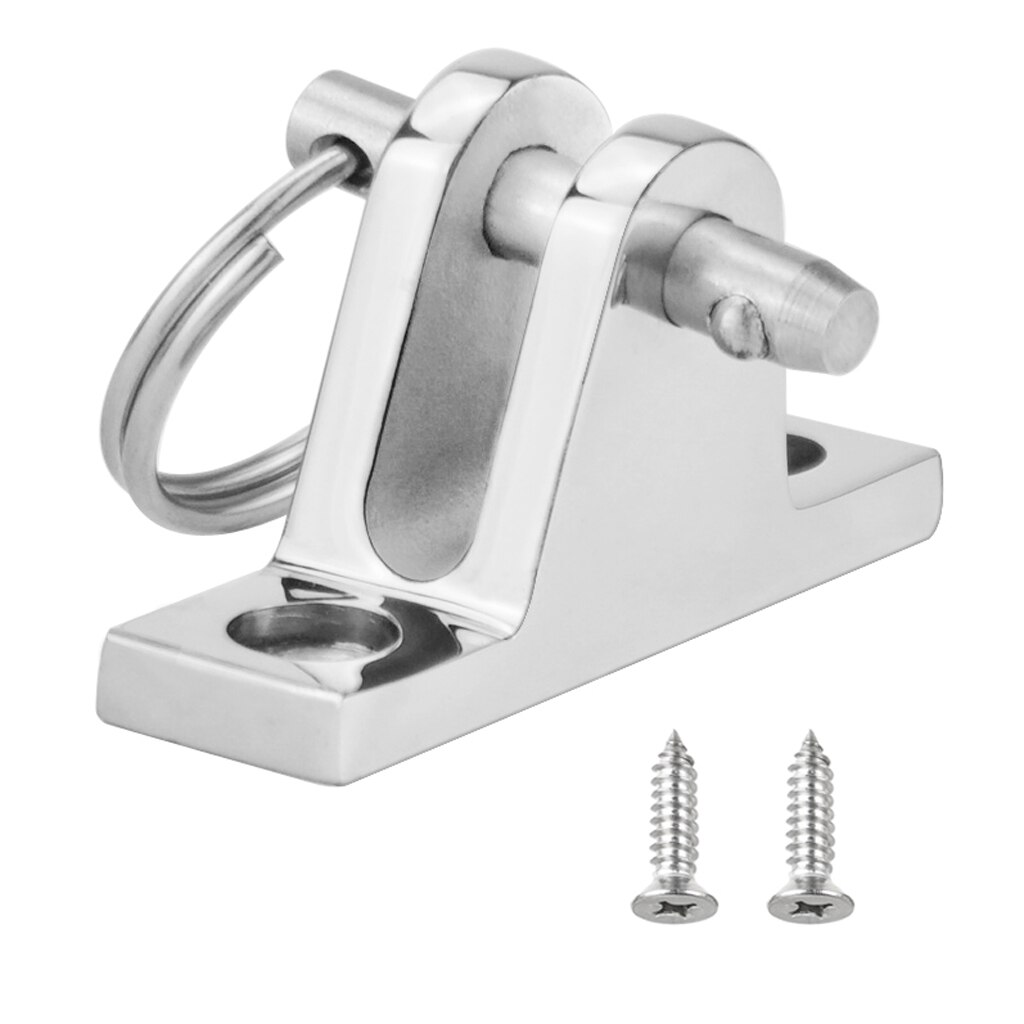 Stainless Steel Deck Hinge Boat Bimini Top Fitting With Quick Release 