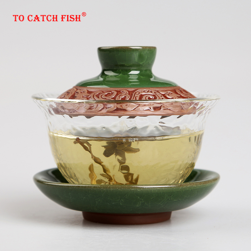 Chinese kungfu gai wan teaset China glass Tea Sets Dehua gaiwan tea porcelain teapot tea set for travel Beautiful easy kettle