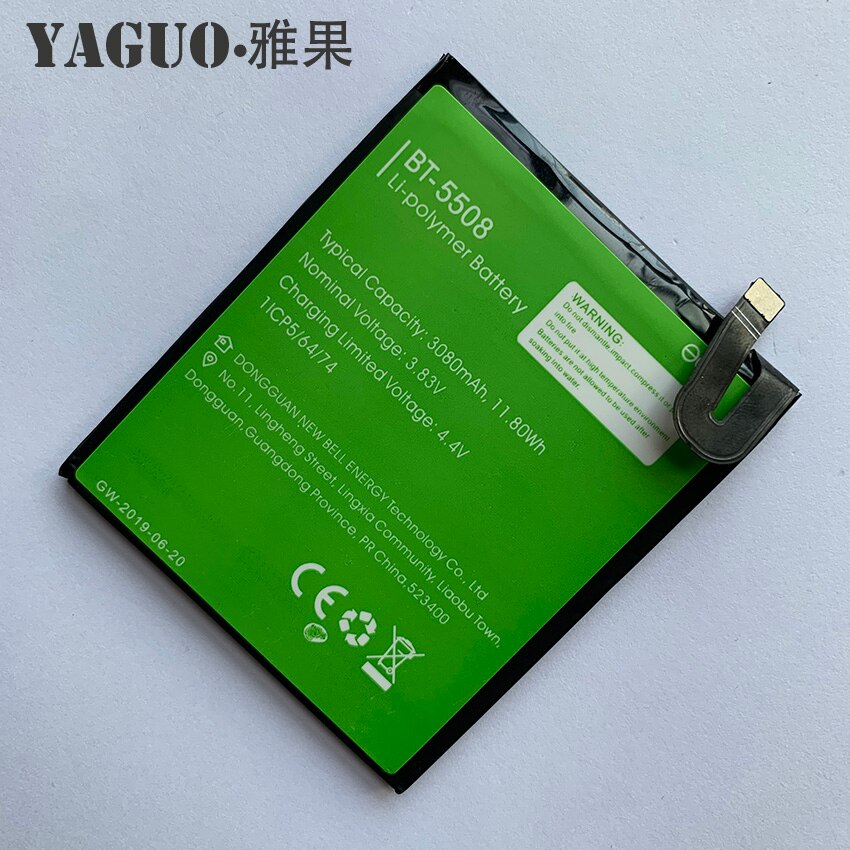 100% Original 3080mAh Battery For LEAGOO T8S T8 S BT-5508 BT5508 BT 5508 Batterie Batteria